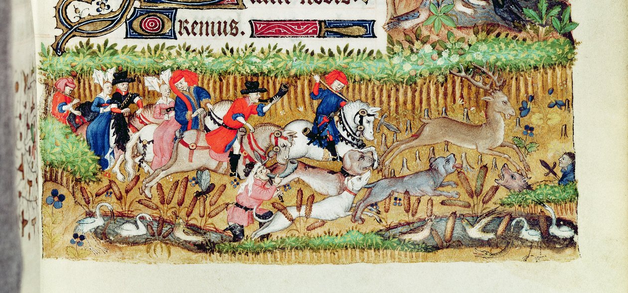 Caccia al cervo, dal Libro delle Ore di Margherita d