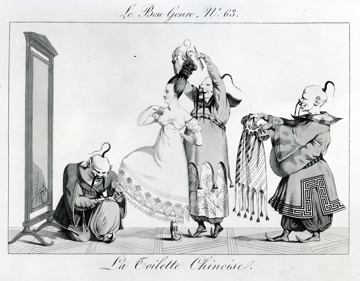 Le Bon Genre - La toilette cinese, 1813 da French School
