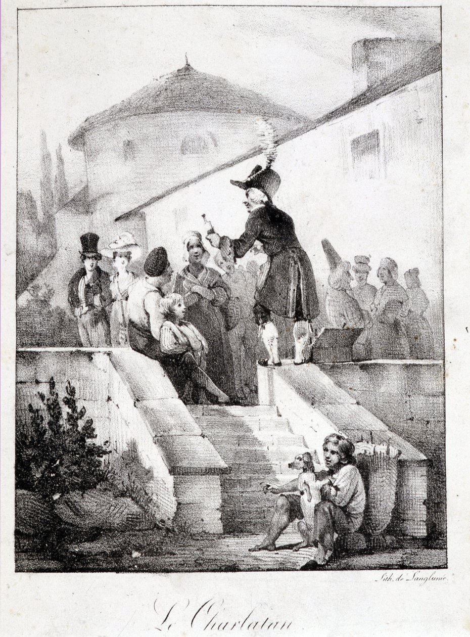 Il Ciarlatano (venditore di prodotti miracolosi) da French School