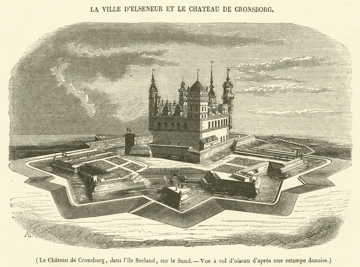 Il castello di Cronsborg, sull