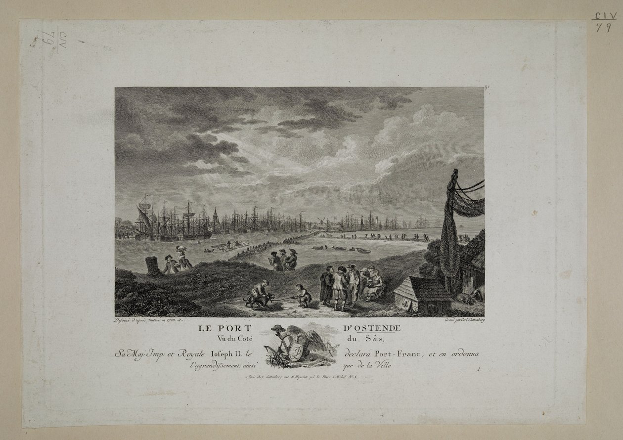 Il porto di Ostenda da French School
