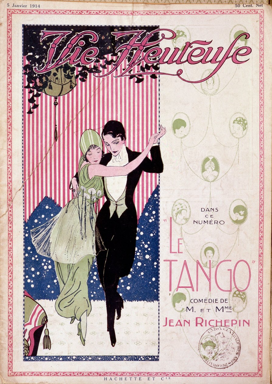 Le Tango, commedia dei coniugi Jean Richepin - in "Happy Life" del 05/01/1914 da French School