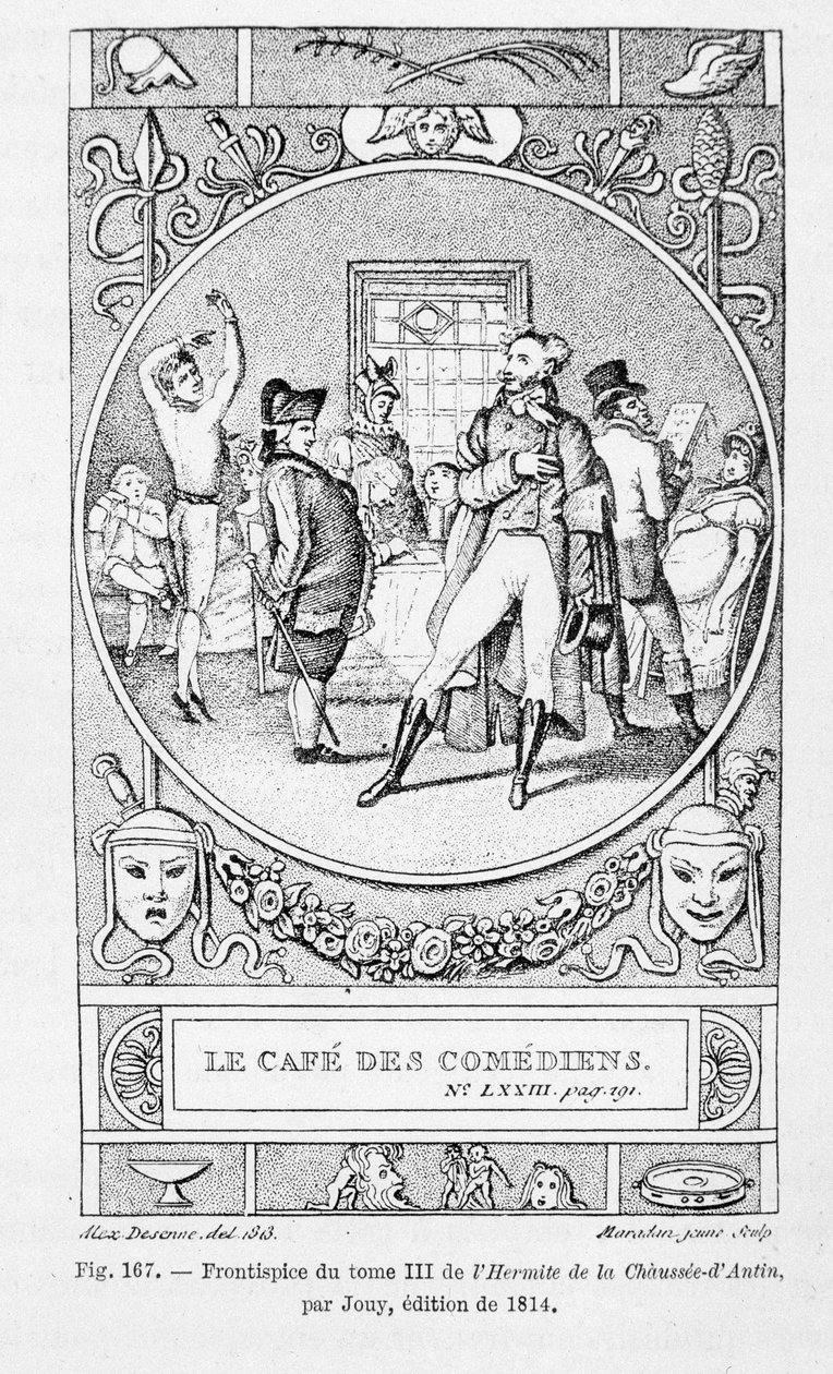 Il caffè dei Commedianti, frontespizio del Volume III di "L