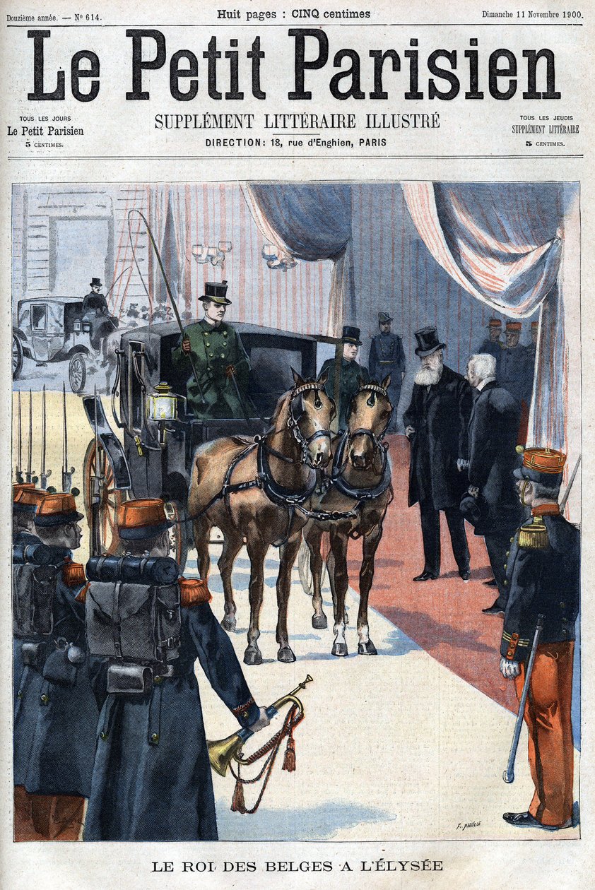 Il re dei belgi Leopoldo II ricevuto all