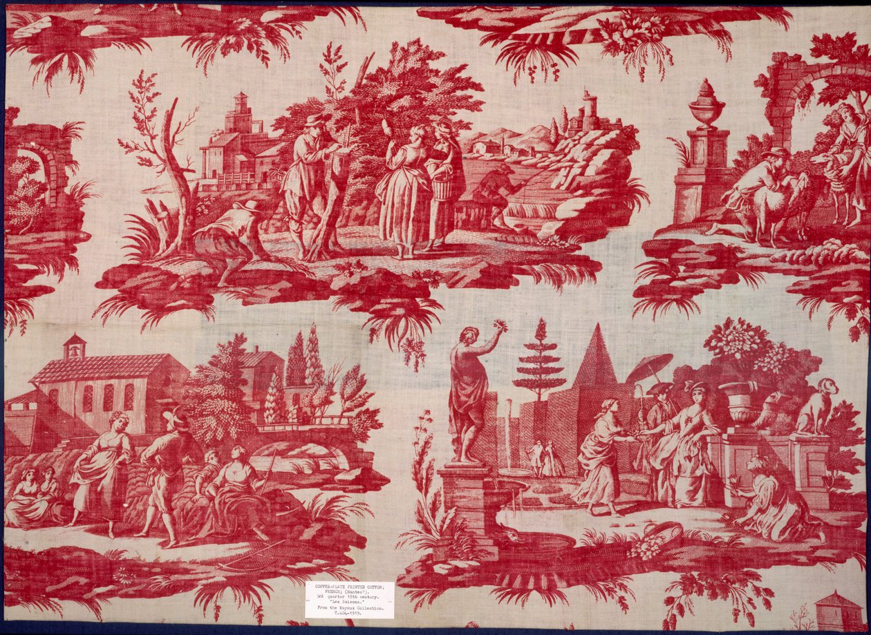 Le Stagioni dalla Collezione Mayoux, terzo quarto del XVIII secolo, cotone stampato a lastra di rame da French School