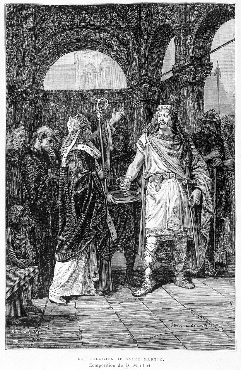 Le eulogie di San Martino - in "I cronisti della storia di Francia" di Mme de Witt da French School