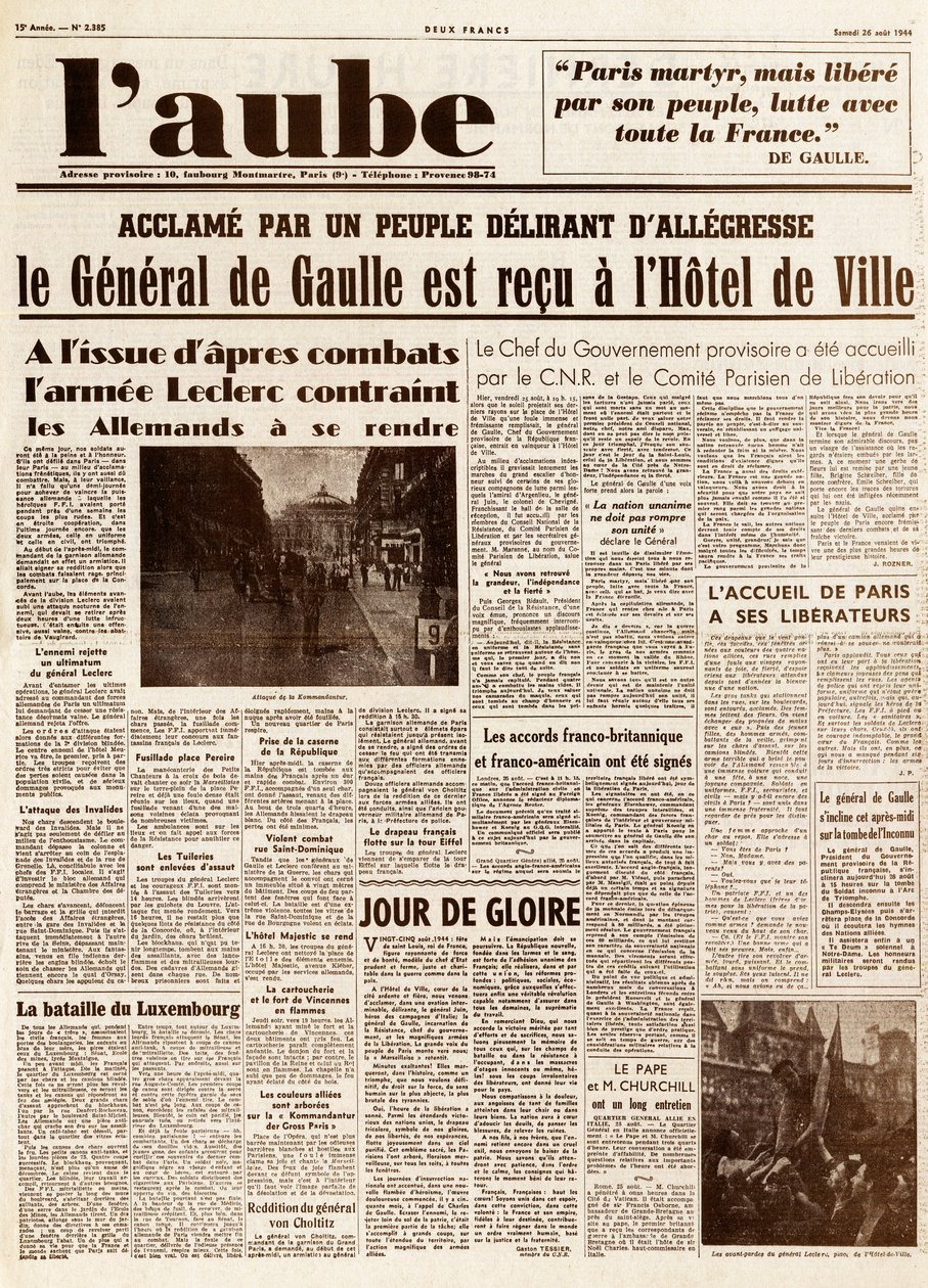 Liberazione (Seconda Guerra Mondiale) da French School