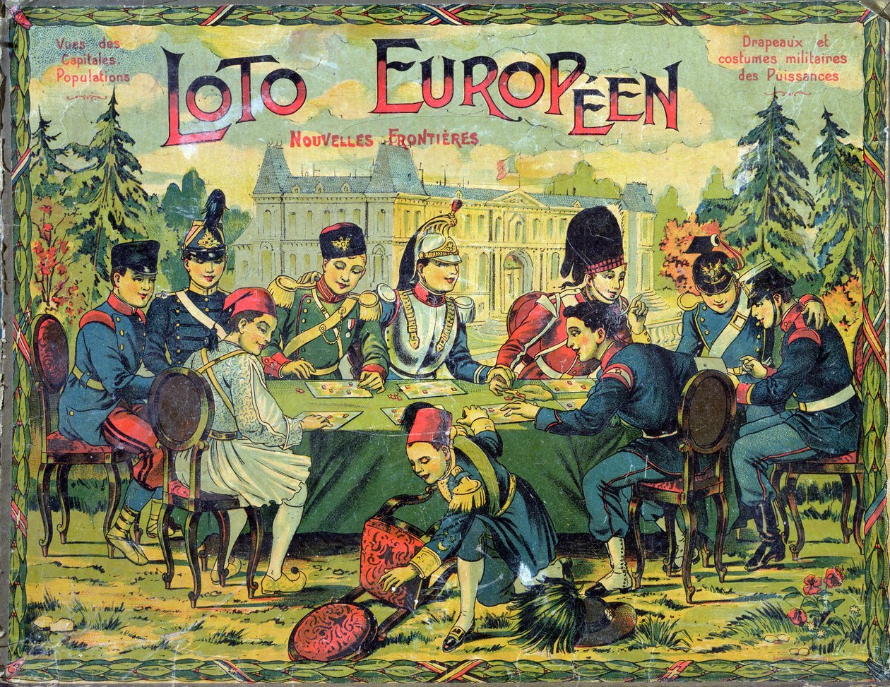 Loto Europeo, versione francese del gioco del Lotto per bambini, c.1900 da French School