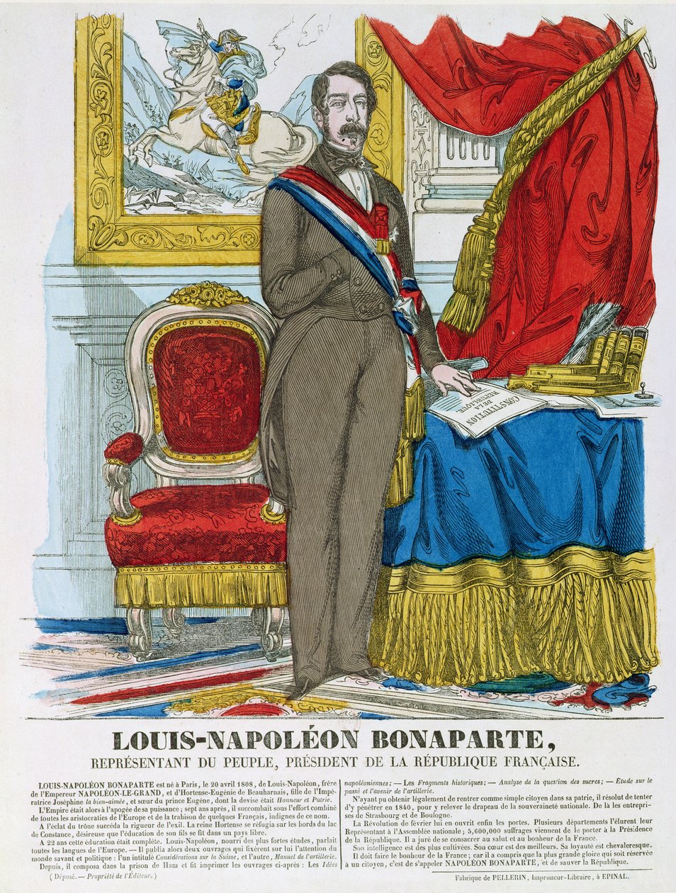 Luigi-Napoleone Bonaparte (1808-73) futuro Napoleone III da French School