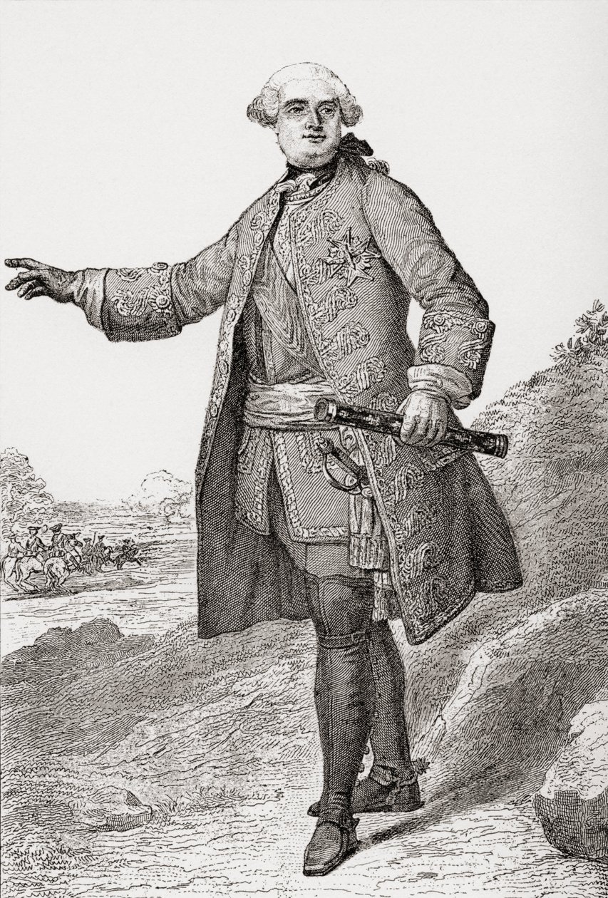 Louis Charles César Le Tellier noto come il Duca di Estrées, comandante militare francese e Maresciallo di Francia da French School