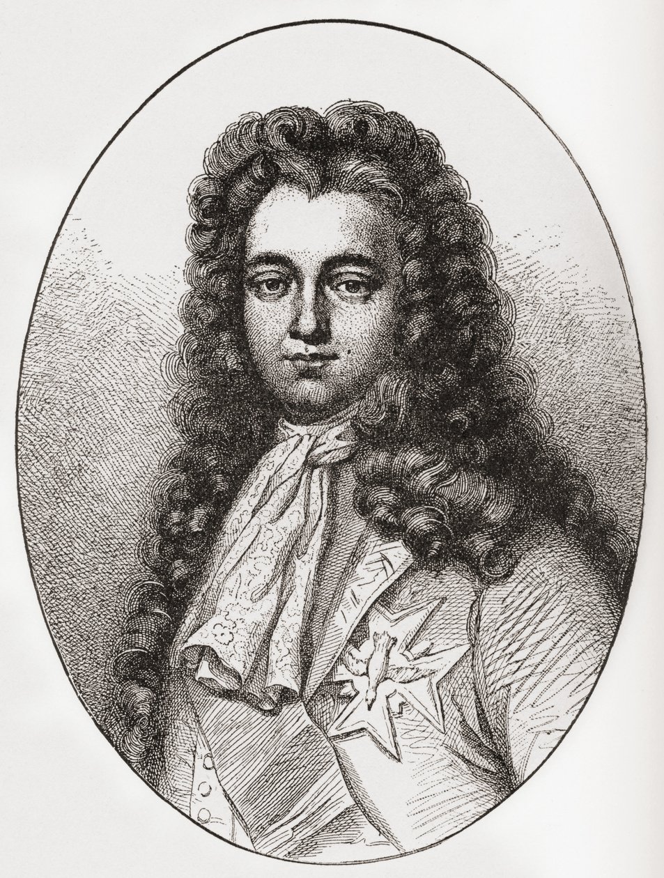 Louis François Marie Le Tellier Marchese di Barbezieux, 1668-1701. Statista francese. Da Les Heures Libres pubblicato nel 1908 da French School