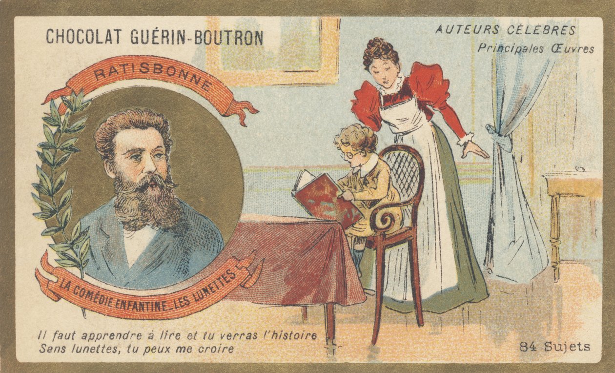 Louis Gustave Fortune Regensbonne, uomo di lettere francese, autore di "La commedia infantile — Gli occhiali" da French School