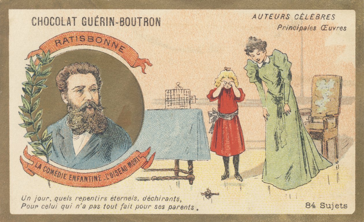 Louis Gustave Fortune Regensbonne (1827-1900), uomo di lettere francese, autore di 