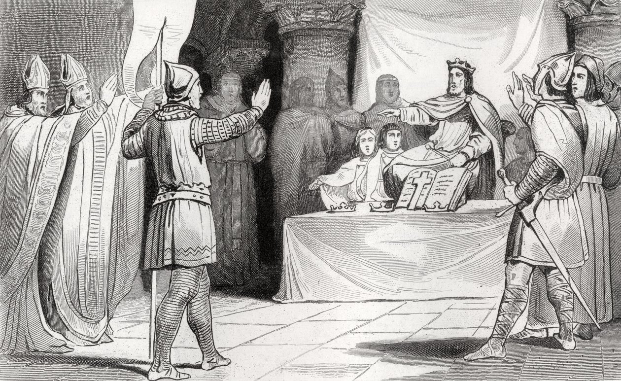 Luigi I (778-840) il Pio a corte, da 