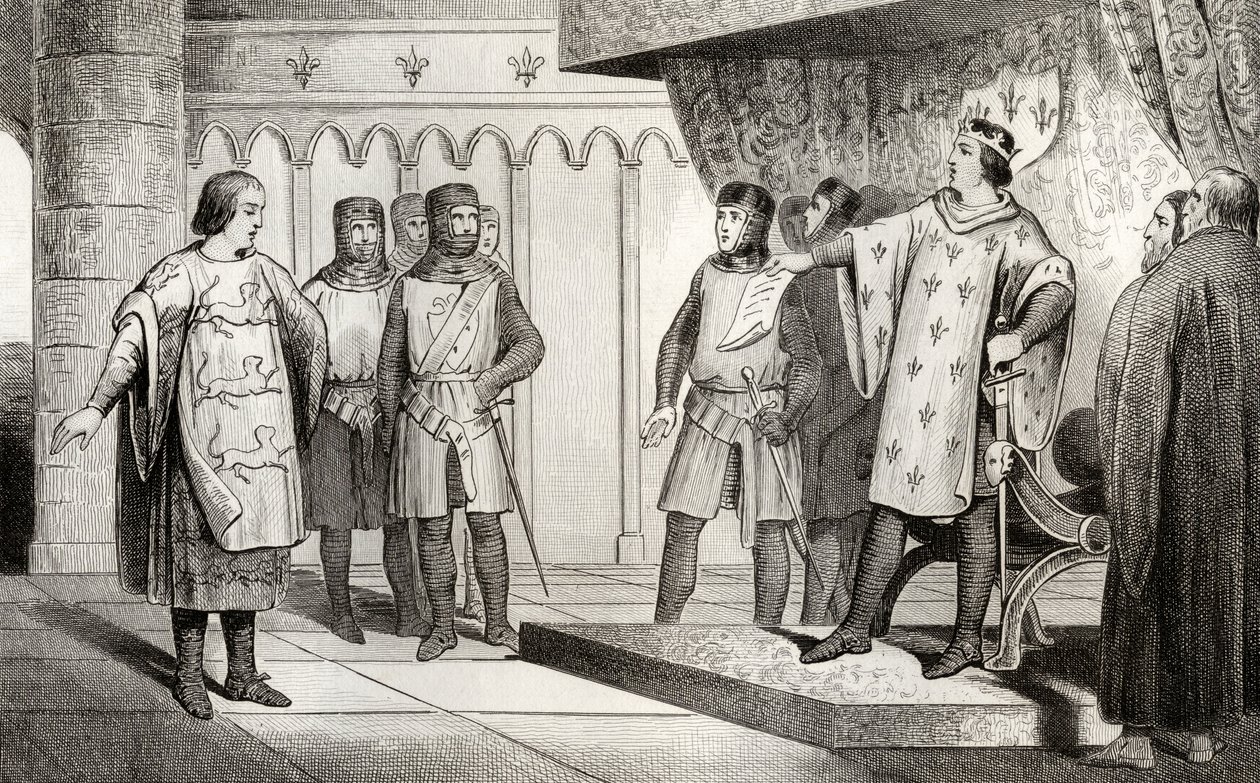 Luigi VIII il Leone riceve un inviato dal suo nemico Enrico III d