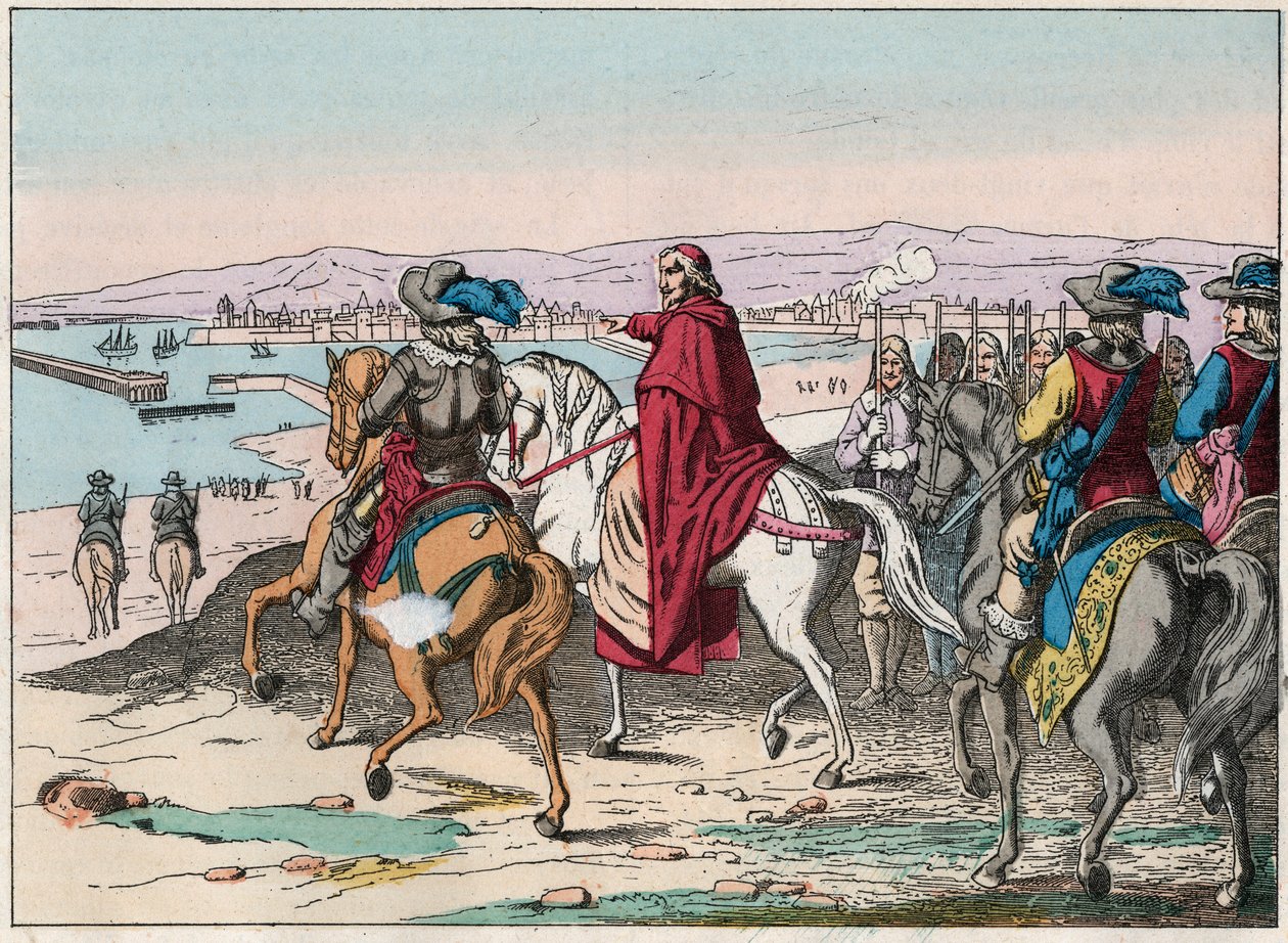 Luigi XIII (1601-1643) e il Cardinale Richelieu all