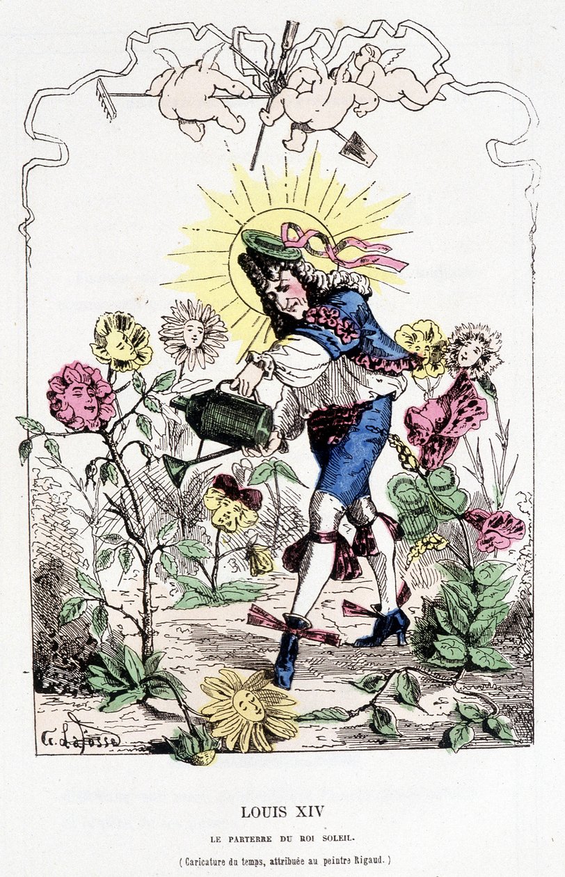 Luigi XIV travestito da giardiniere - in 