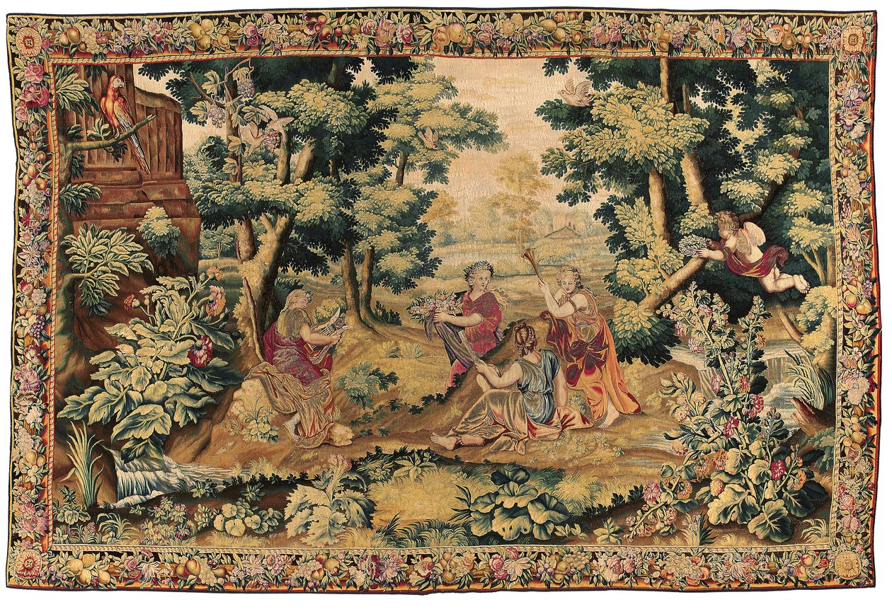 Arazzo mitologico di Luigi XIV, Gobelins o Beauvais, fine XVII secolo da French School