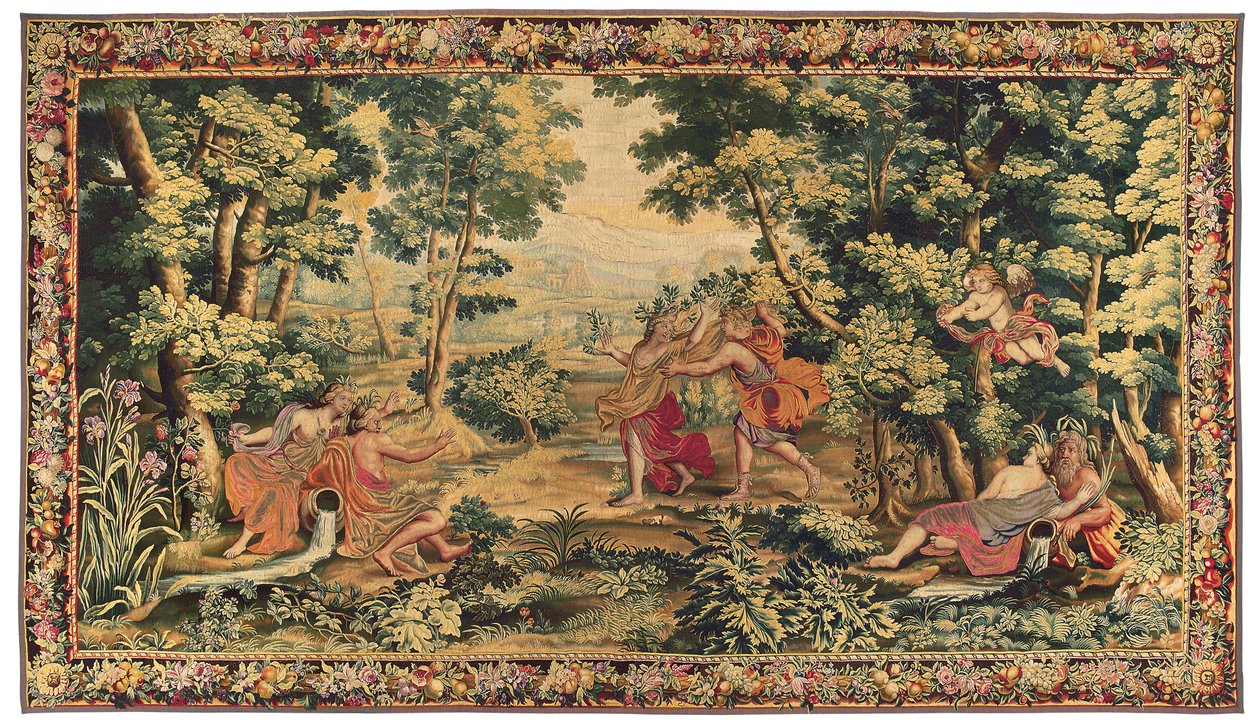 Arazzo mitologico di Luigi XIV, Gobelins o Beauvais, fine XVII secolo da French School