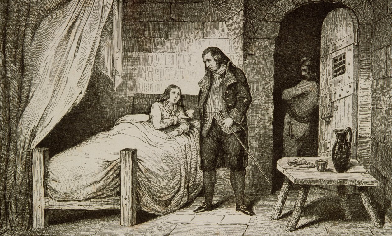 Luigi XVII (1785-95) malato e imprigionato, da 