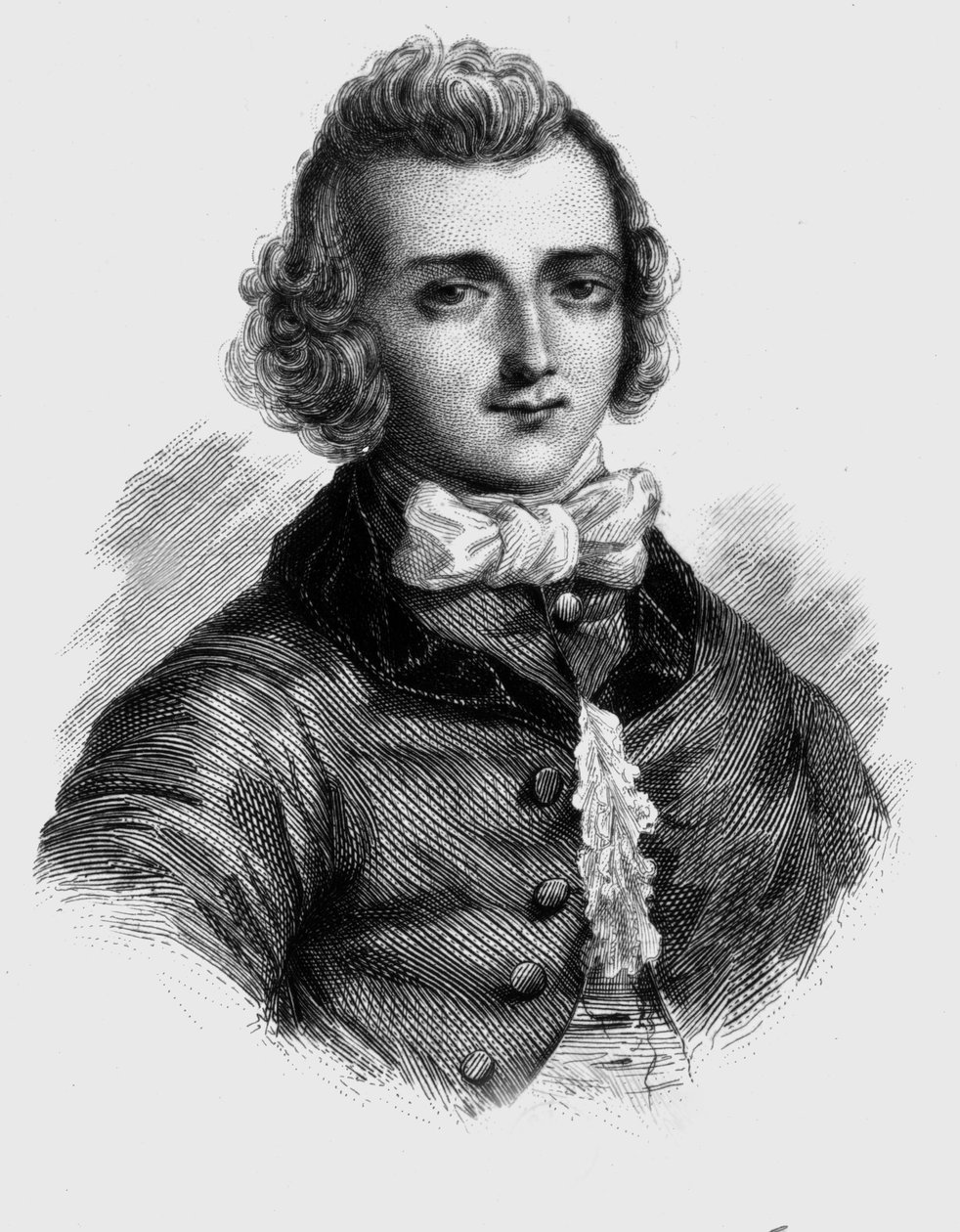 Louis de Jaucourt (1704-1779) (incisione) da French School