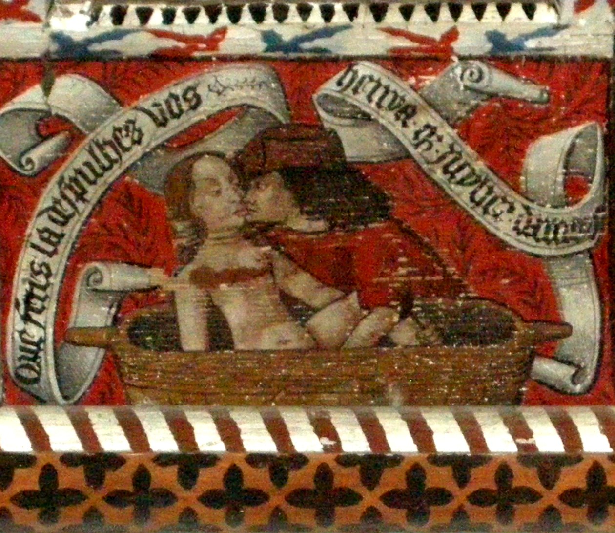 Amanti, pannello del soffitto dell