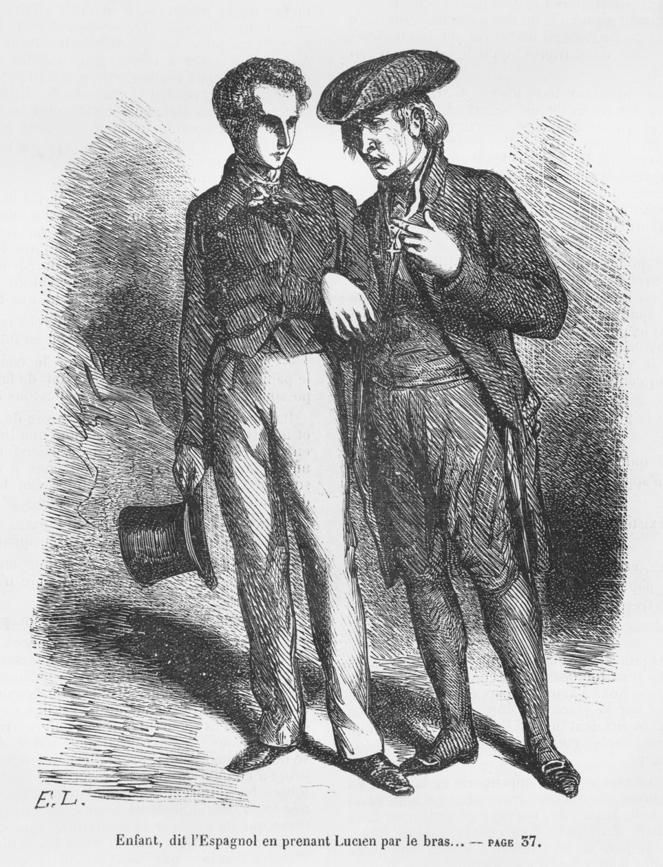 Lucien de Rubempré e Carlos Herrera, illustrazione da 
