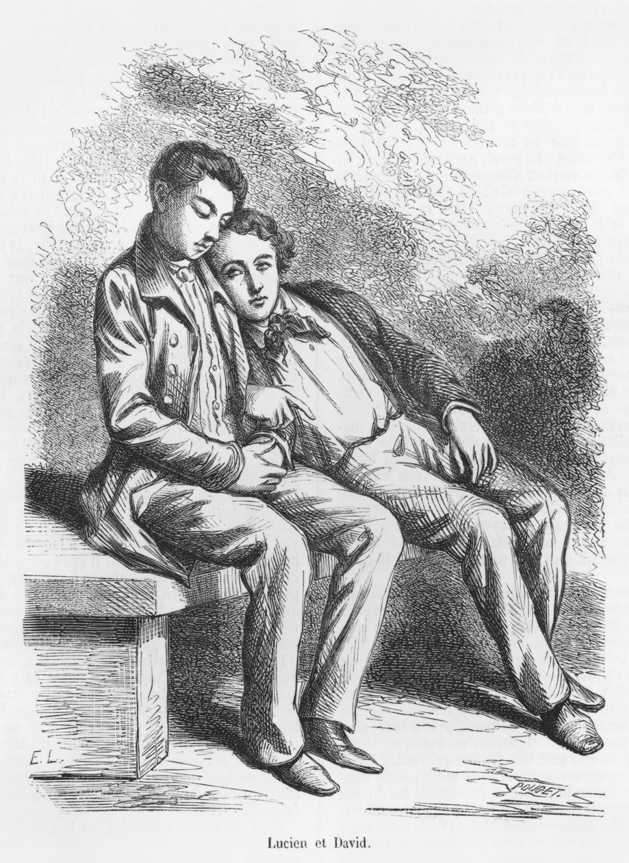 Lucien de Rubempre e David Sechard, illustrazione da 