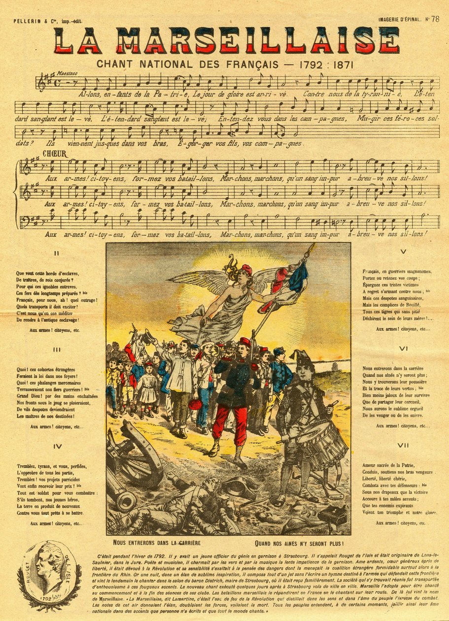 Testo e musica della Marsigliese, l