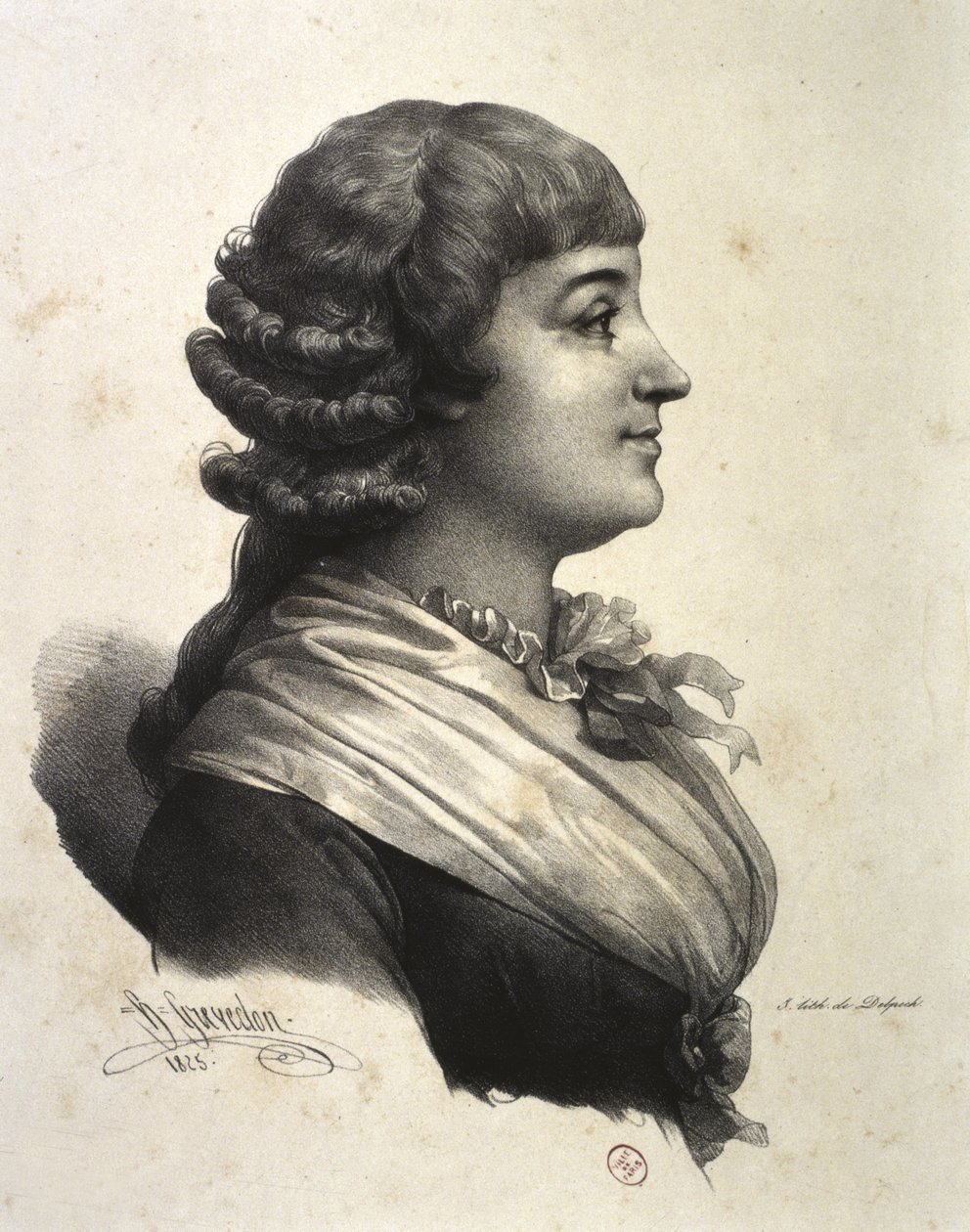 Madame Roland (Marie-Jeanne Roland de la Platière) da French School