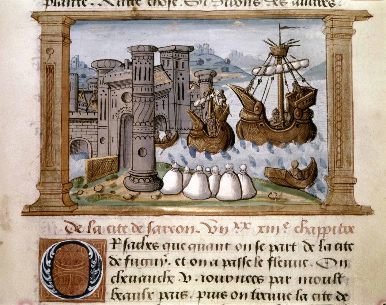 MARCO POLO: Illustrazione di "Libro di Marco Polo" da French School