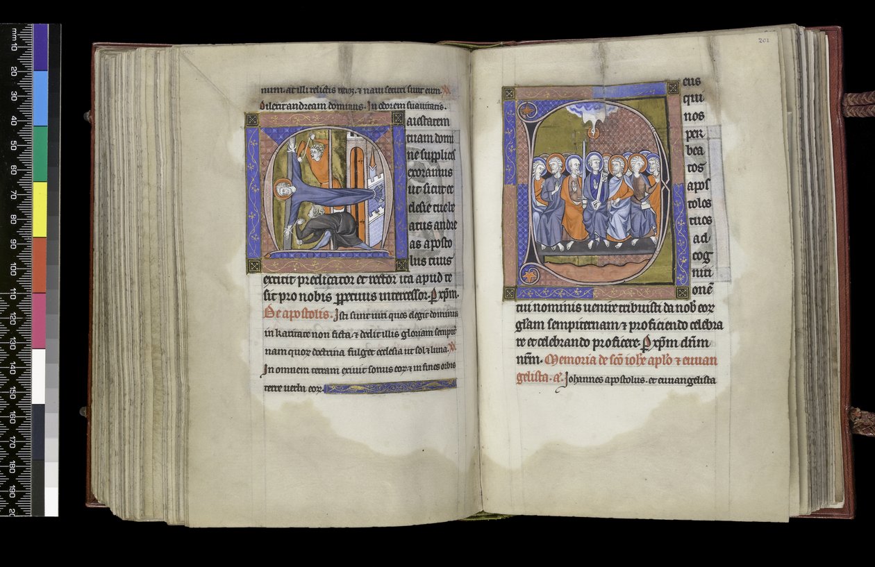 MS 300 f.200v-201r, Suffragio a Sant