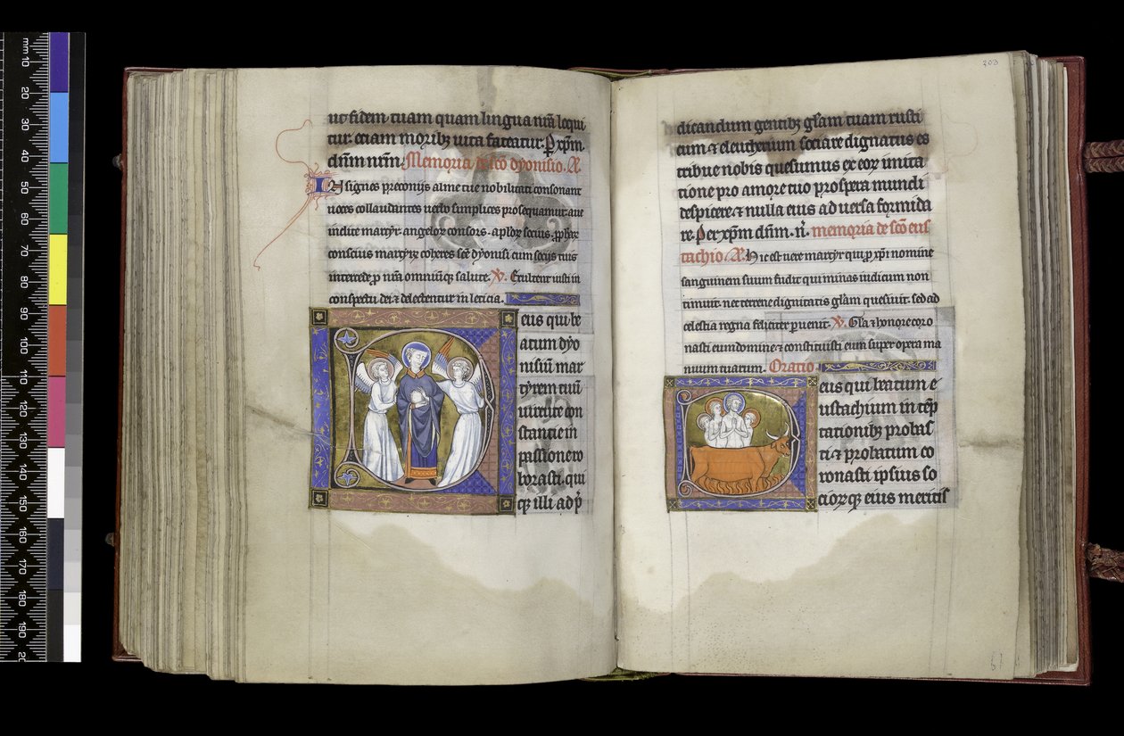 MS 300 f202v-203r, Suffragio a San Dionigi e Suffragio a Sant