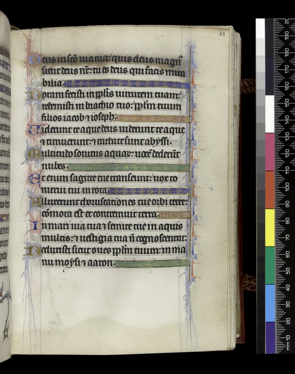 MS 300 f.82r, dal Salterio e Ore di Isabella di Francia, Parigi, c.1265-70 da French School