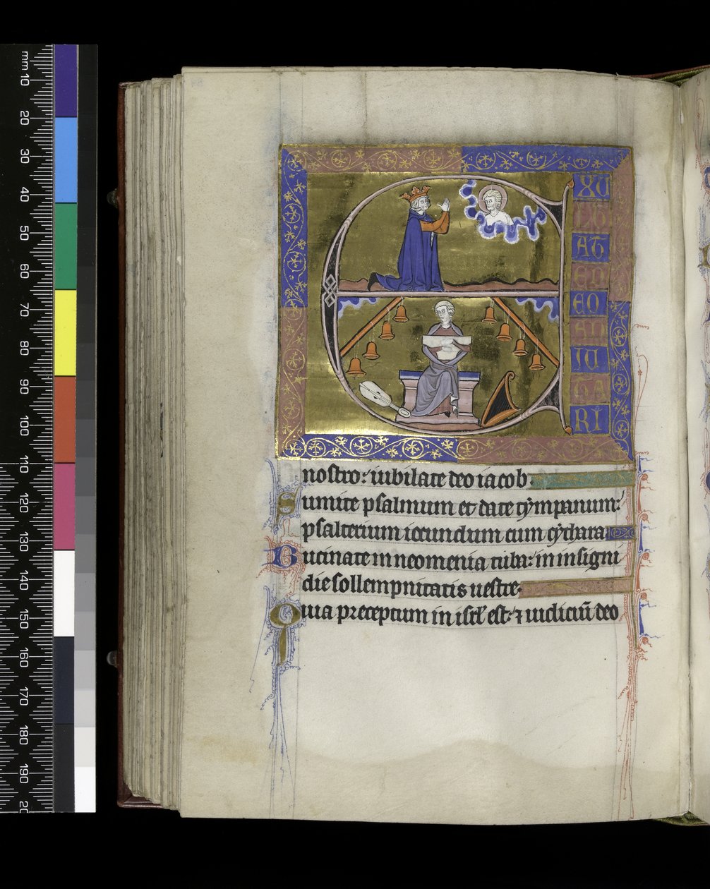 MS 300 f.89v, Davide prega Dio da French School