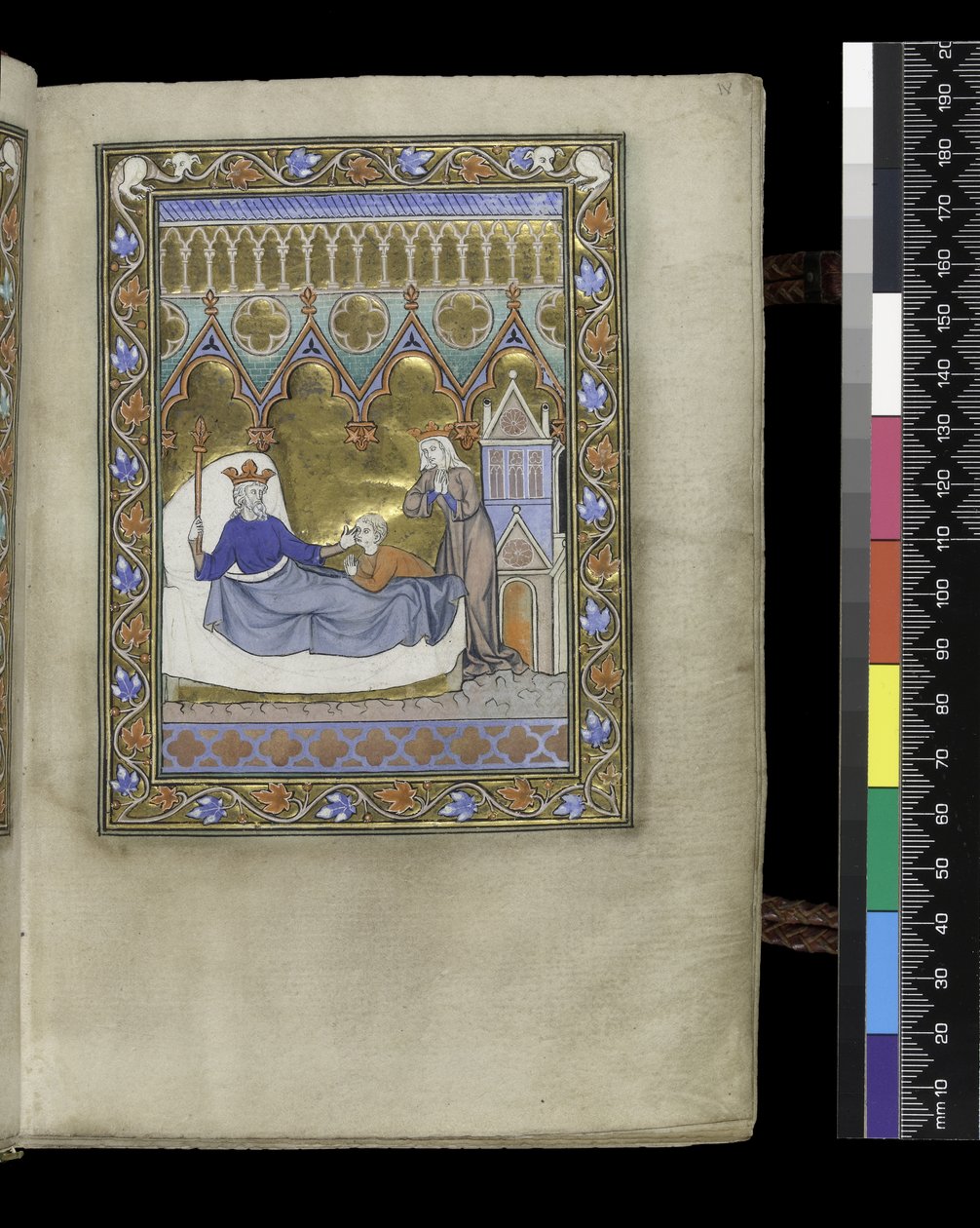 Folio dal Salterio e Ore di Isabella di Francia, Parigi, c.1265-70 da French School
