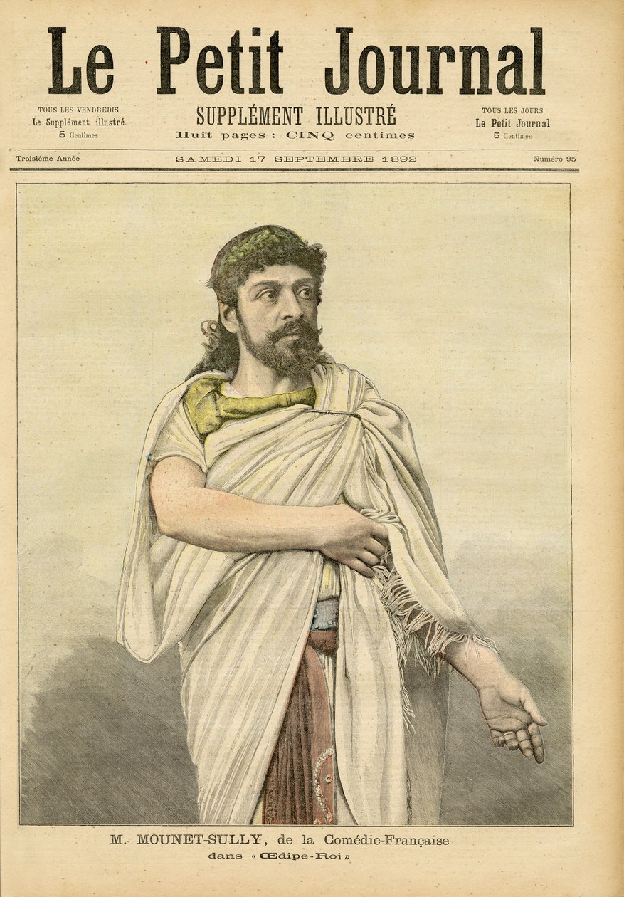 M. Mounet-Sully in Edipo Re alla Comédie-Française, copertina di 