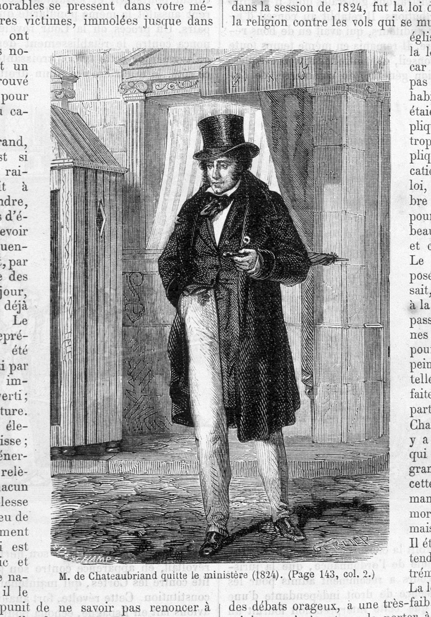 M. de Chateaubriand lascia il ministero (1824) da French School