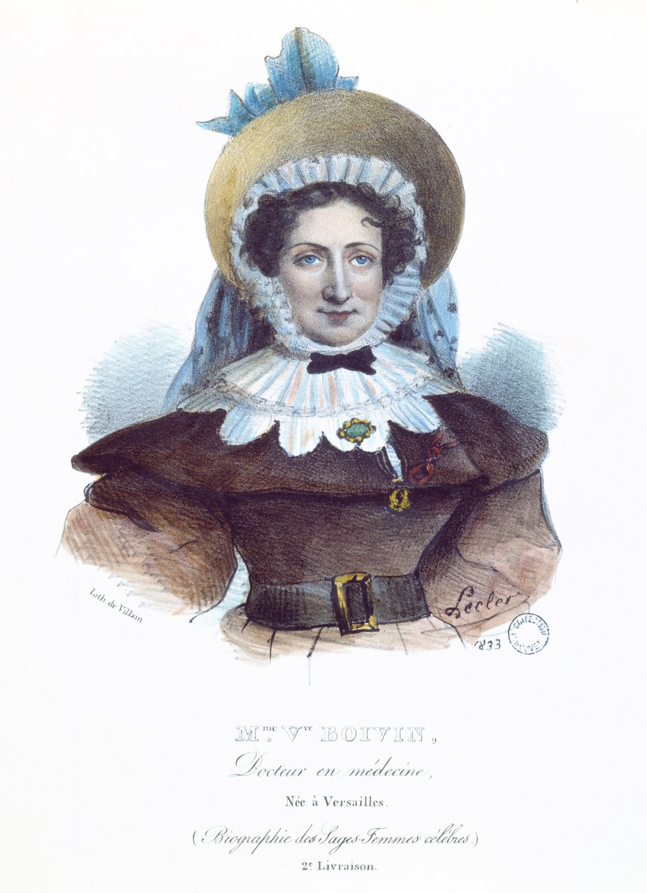Madame Boivin da un libro sulle donne famose da French School