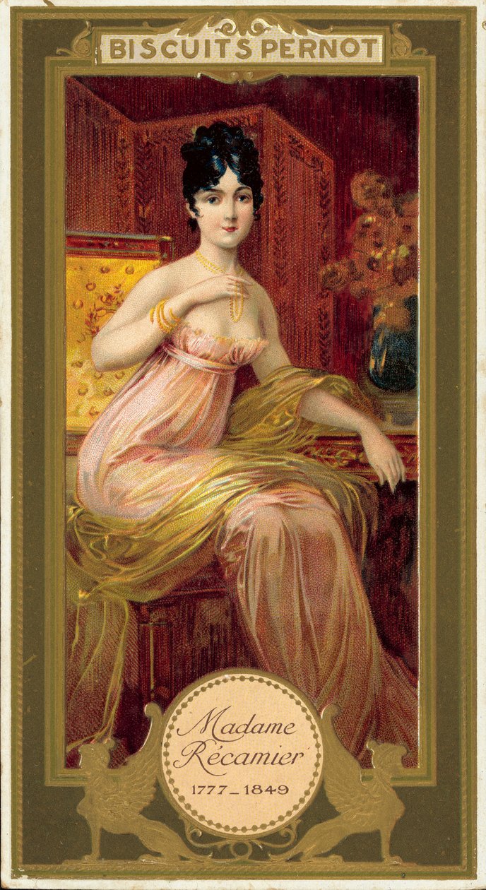 Madame Recamier (cromolito) da French School