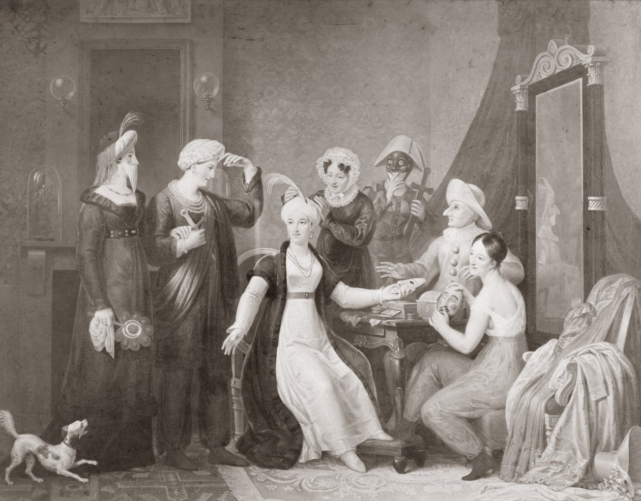 Mademoiselle Mars (1779-1847) in Les Trois Sultanes da French School