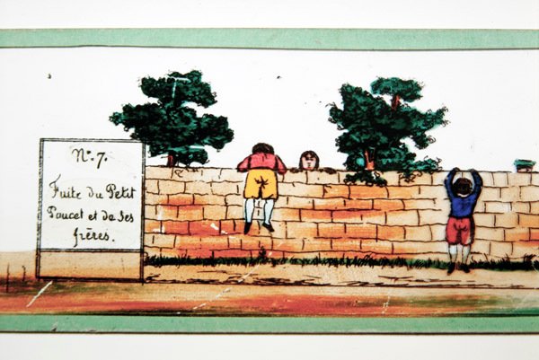 Immagine della Lanterna Magica che illustra una scena della fiaba 