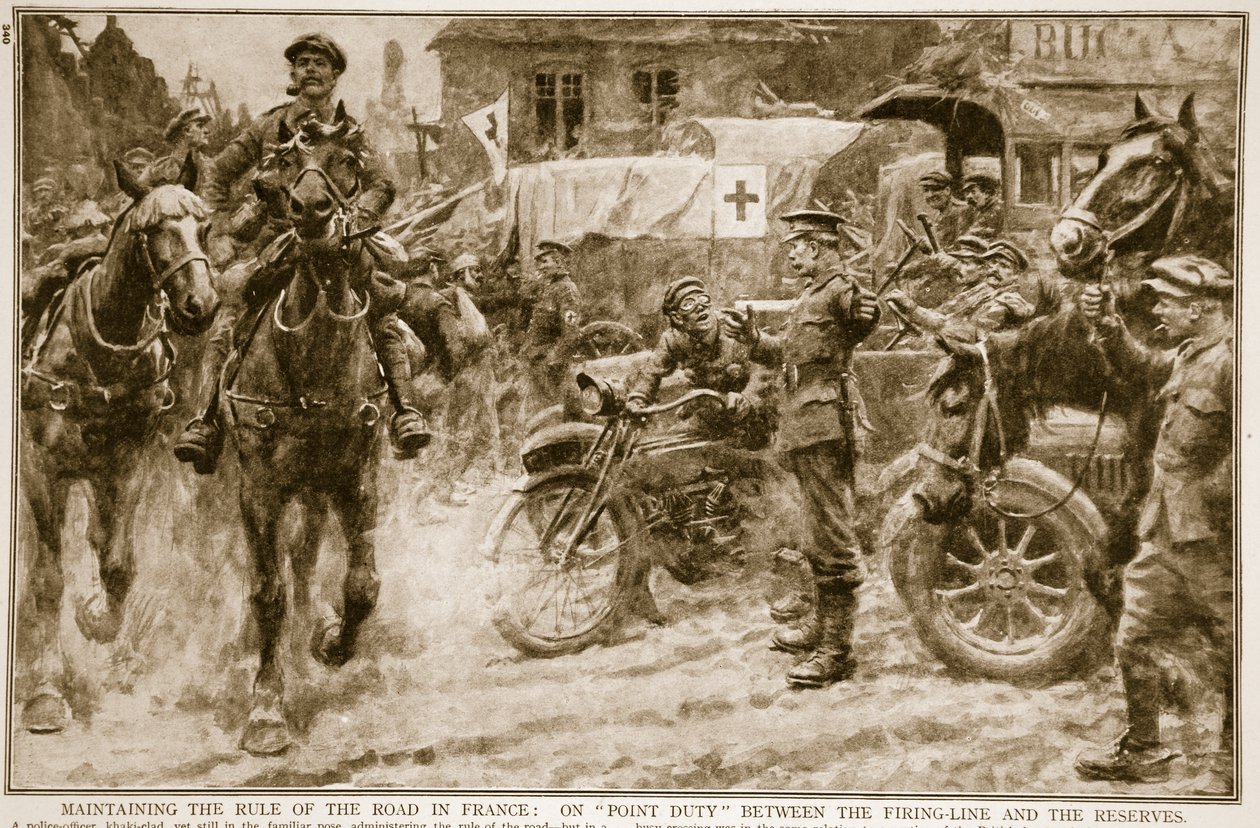 Mantenere la regola della strada in Francia: in servizio tra la linea del fuoco e le riserve, 1914-19 da French School