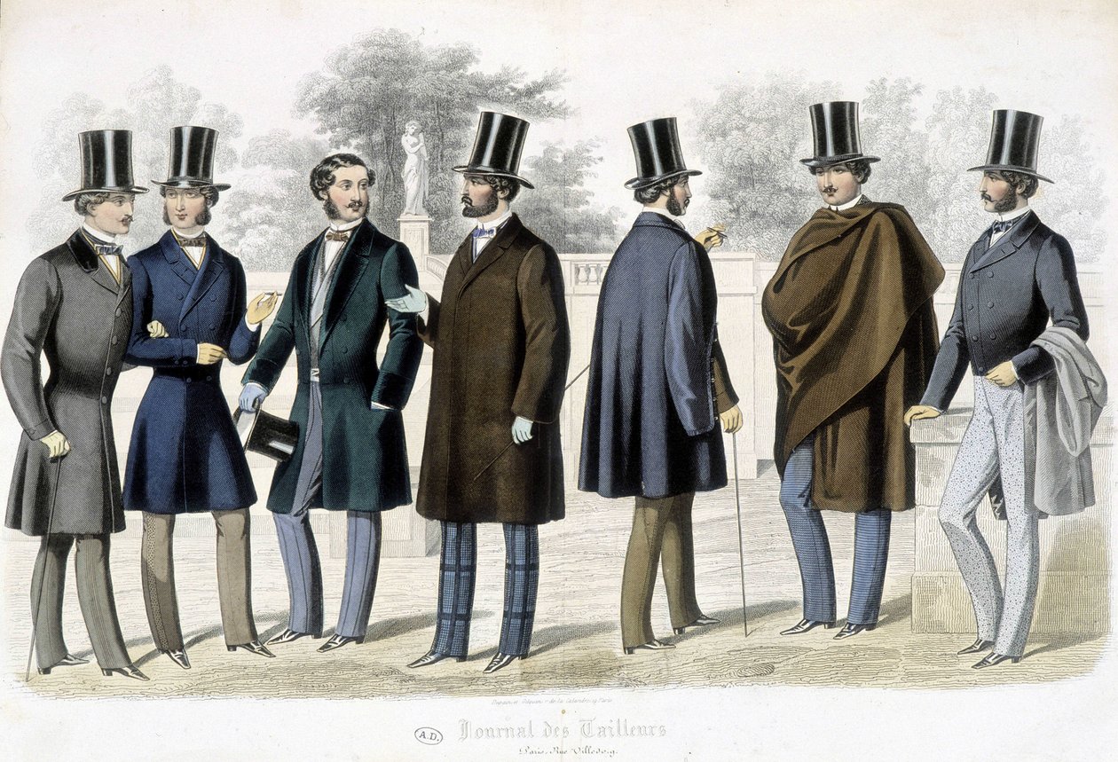 Modelli maschili, "Journal des tailors" da French School