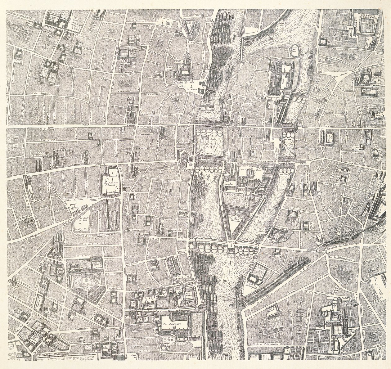 Mappa di Parigi che mostra l