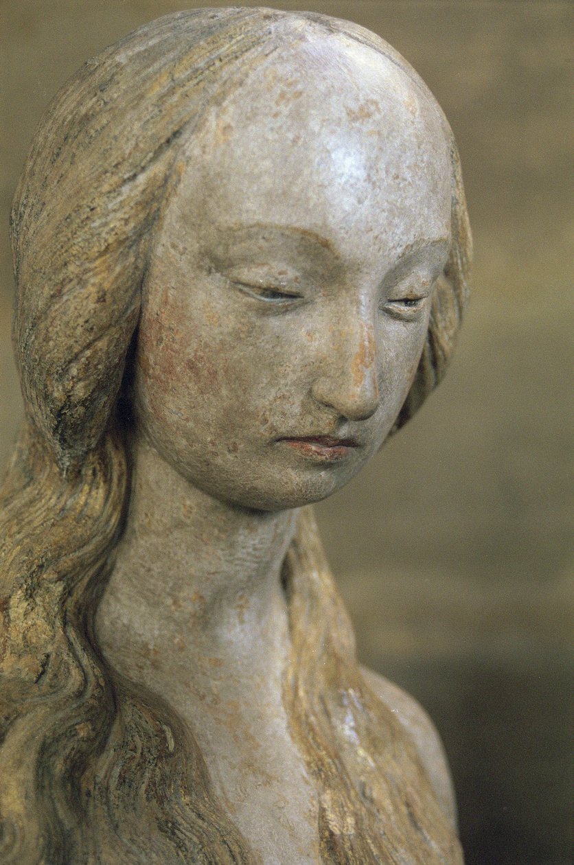 Maria Maddalena, fine XV secolo (pietra policroma) da French School