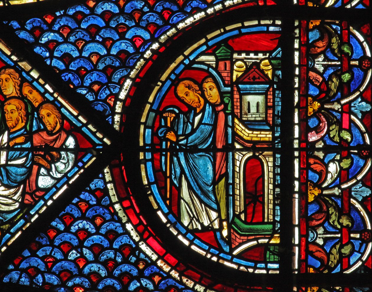 Finestra di Maria Maddalena: Vescovo Massimino - fratello di Maria Maddalena da French School