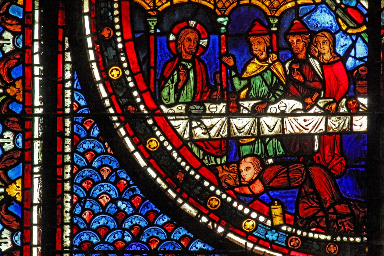 Finestra di Maria Maddalena: Maria a casa di Simone da French School