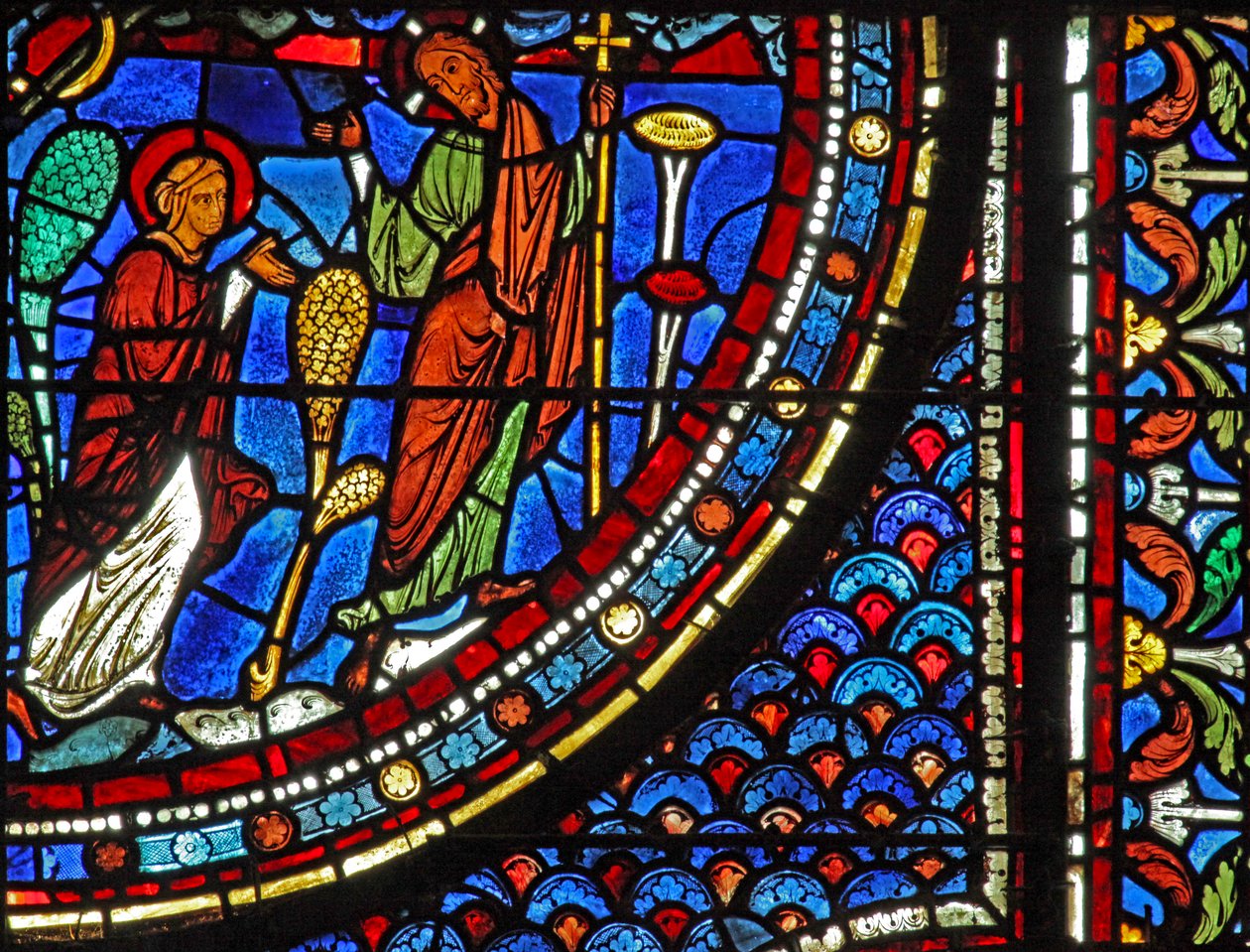 Finestra di Maria Maddalena: La Resurrezione - Noli Me Tangere da French School