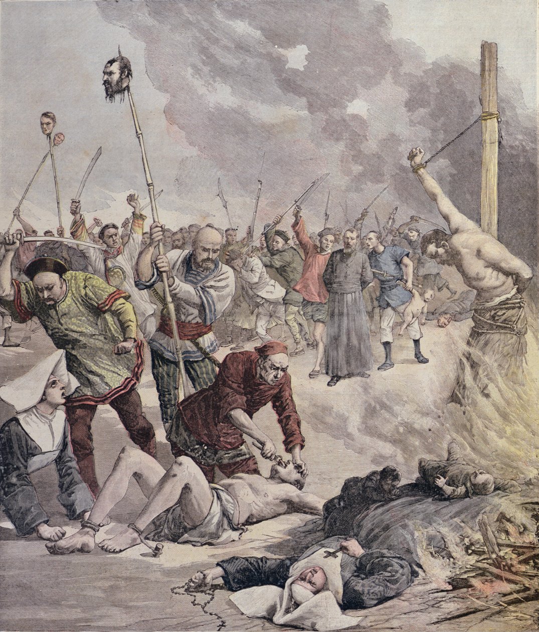 Massacri in Cina, da Le Petit Journal, 1891 da French School